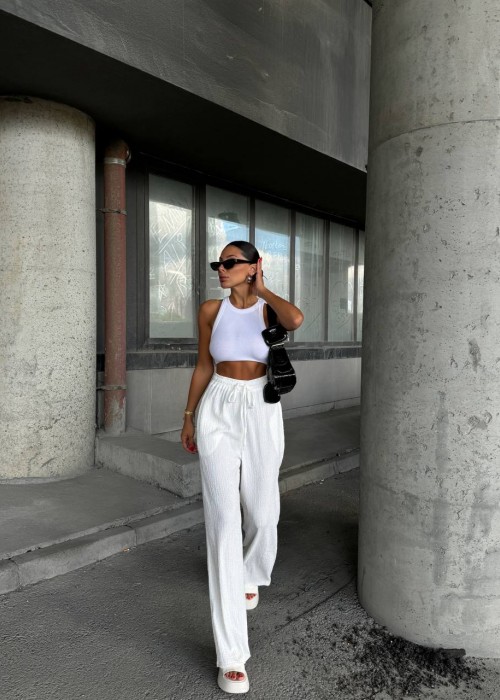 190885 WHITE TROUSERS