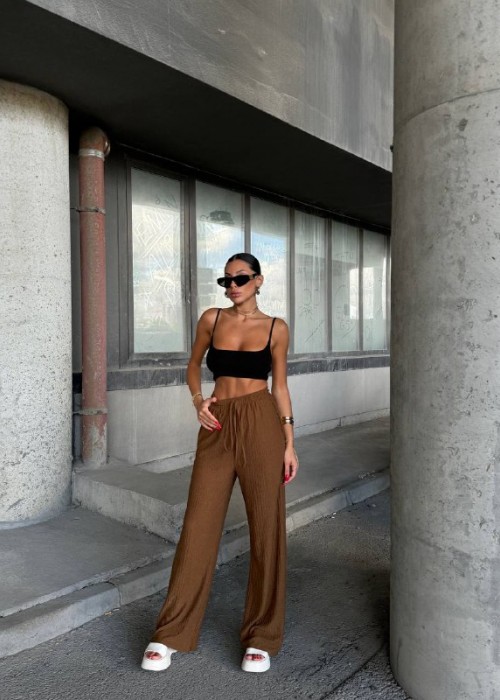 190887 COFFEE TROUSERS