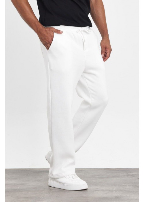 191111 WHITE MEN'S TROUSERS Three threads