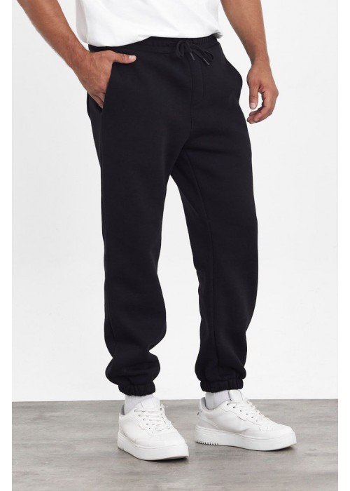 191126 BLACK MEN'S TROUSERS Three threads