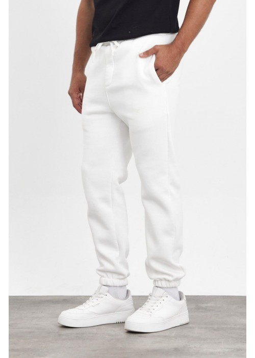 191129 WHITE MEN'S TROUSERS Three threads