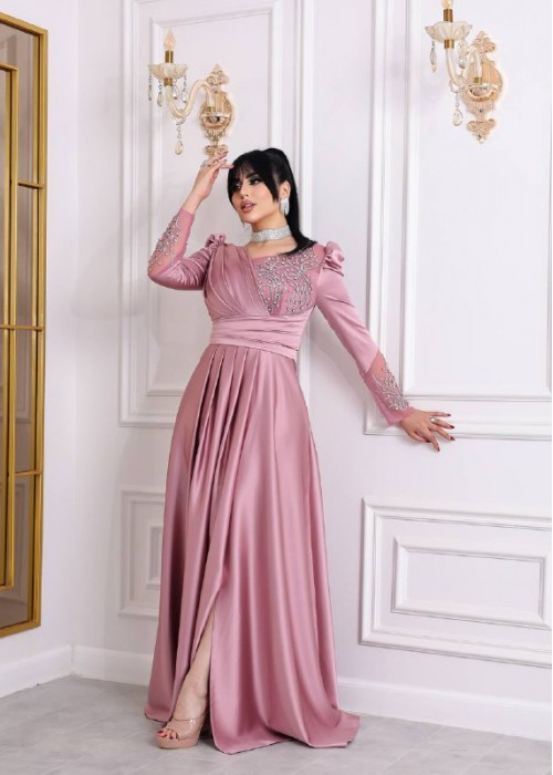 191529 PINK COCKTAİL DRESS