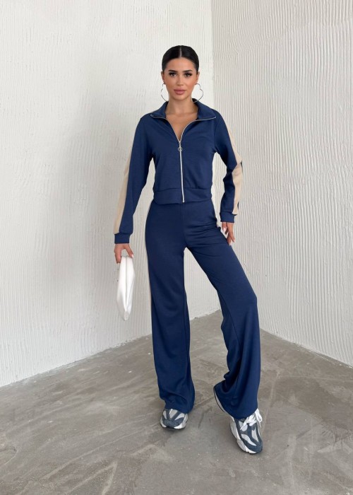 192205 NAVY BLAU TRACKSUIT Oysho-Stoff.