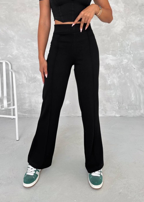 192214 BLACK TROUSERS Oysho fabric