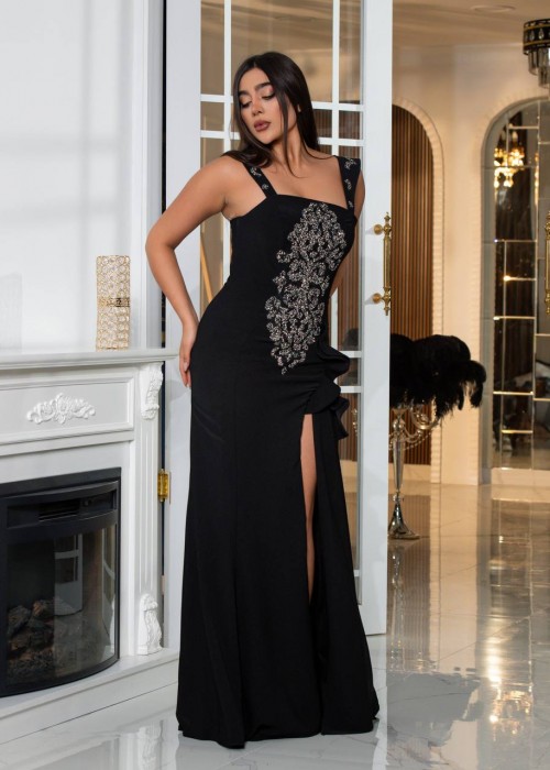 192464 BLACK COCKTAİL DRESS