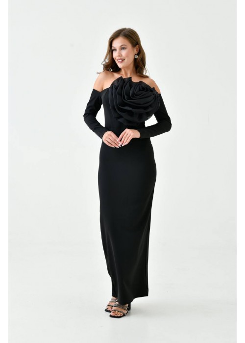 192530 BLACK COCKTAİL DRESS