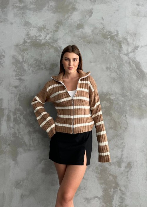 192856 COFFEE CARDIGAN KNITWEAR