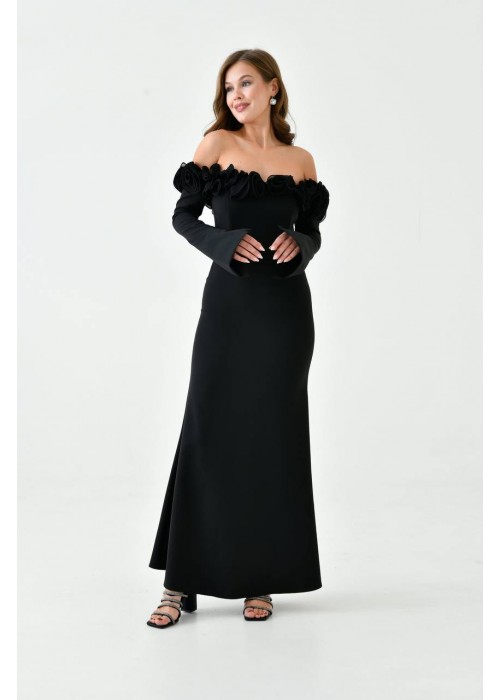 192884 BLACK COCKTAİL DRESS