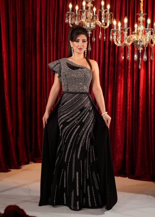 192890 BLACK COCKTAİL DRESS