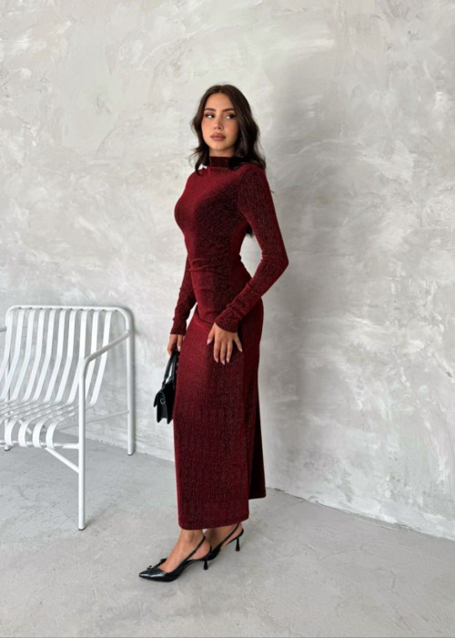 193109 BORDO DRESS Modal fabric