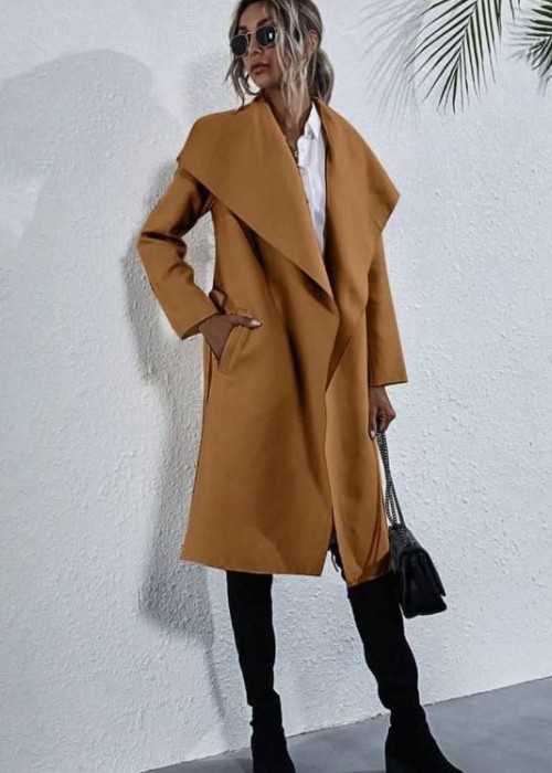 193111 COFFEE COAT Suede