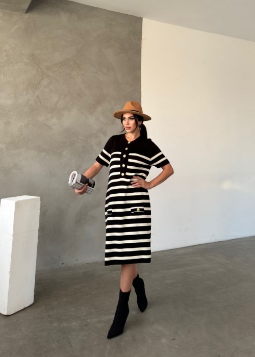 193542 STRIPED DRESS KNITWEAR