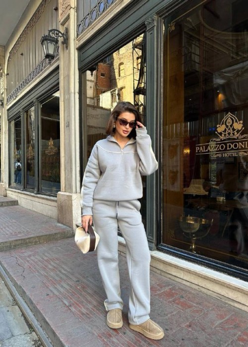 193569 GREY TRACKSUIT Compact fabric