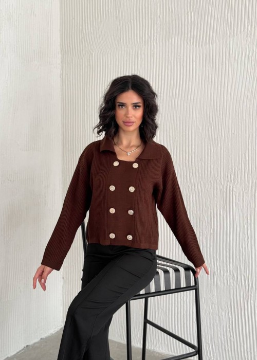 193939 COFFEE CARDIGAN KNITWEAR