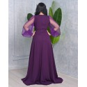 194992 PURPLE COCKTAİL DRESS