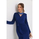 195105 BLUE COCKTAİL DRESS