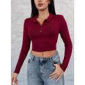 195580 BORDO SWEAT CROP