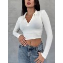 195582 EKRU SWEAT CROP