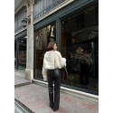 195776 CREAM BLOUSE PLUSH