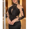 195857 BLACK COCKTAİL DRESS