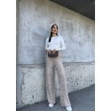 196077 BEIGE TROUSERS KNITWEAR