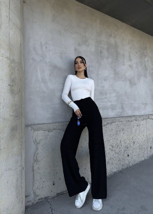 196078 BLACK TROUSERS KNITWEAR