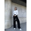 196078 BLACK TROUSERS KNITWEAR