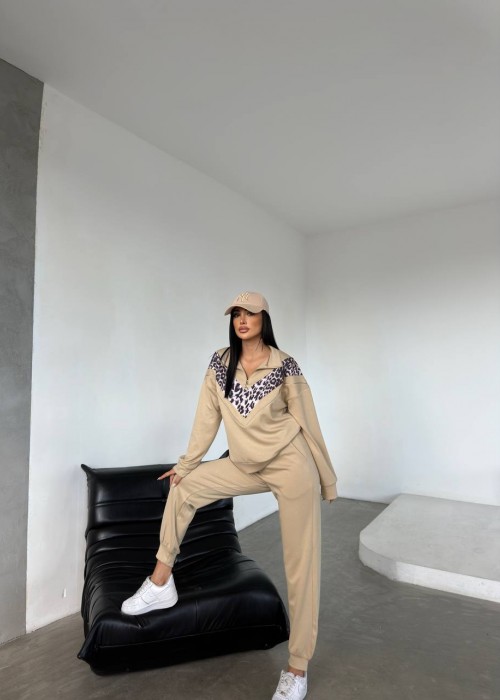 196330 BEIGE TRACKSUIT Oysho-Stoff.