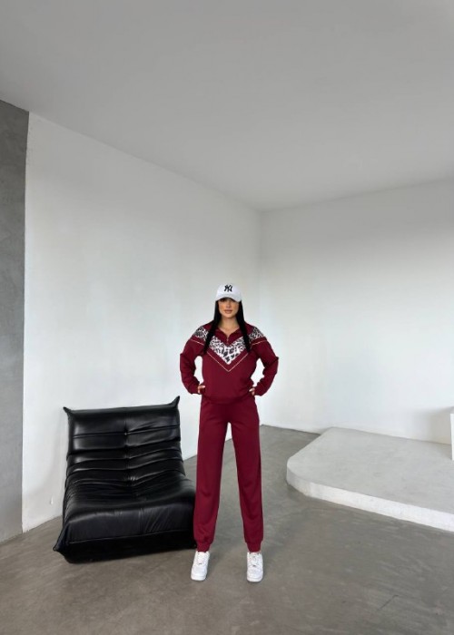 196331 BORDO TRACKSUIT Oysho-Stoff.