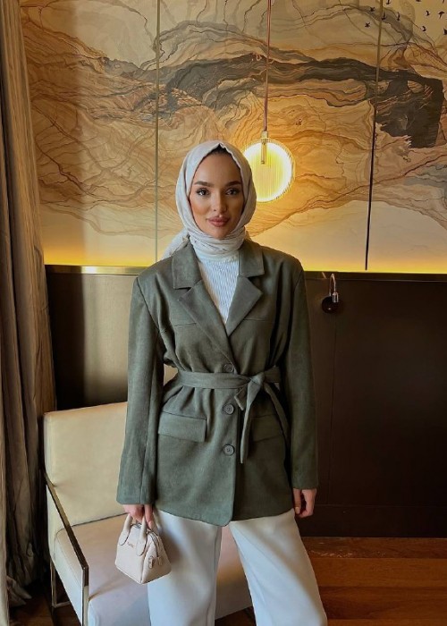 196421 KHAKI HIJAB MONT