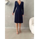 196446 NAVY BLUE DRESS CREPE FABRIC