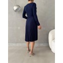 196446 NAVY BLUE DRESS CREPE FABRIC