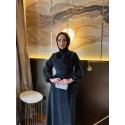 196552 BLACK HIJAB TESETTÜR ELBİSE