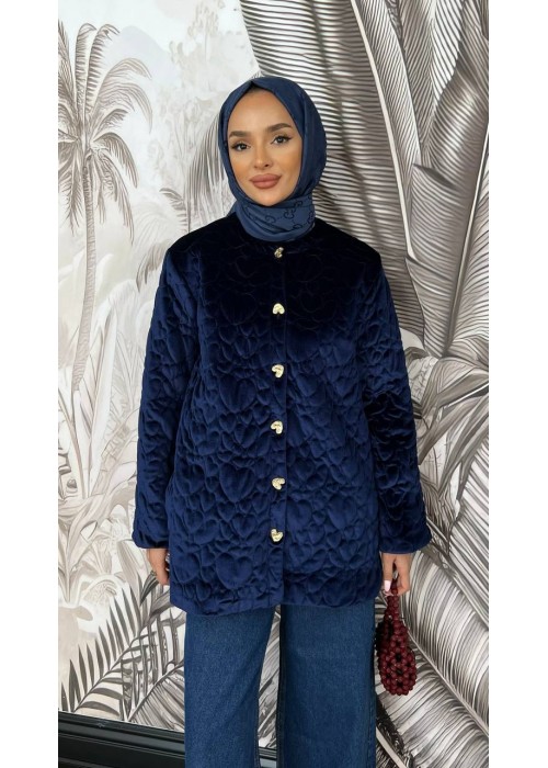 196578 NAVY BLUE HIJAB TESETTÜR MONT