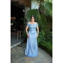 196687 BLUE COCKTAİL DRESS