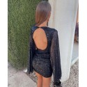 196765 BLACK COCKTAİL DRESS PACKED