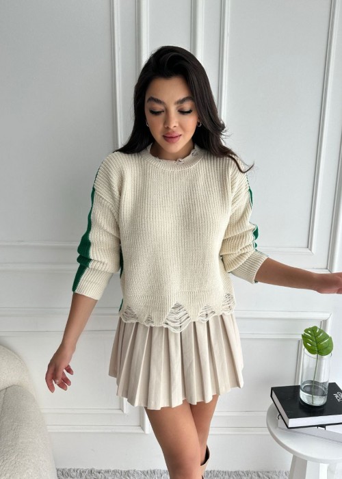 196871 CREAM SWEATER KNITWEAR