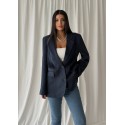 196890 NAVY BLUE JACKET Suede