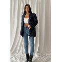 196890 NAVY BLUE JACKET Suede