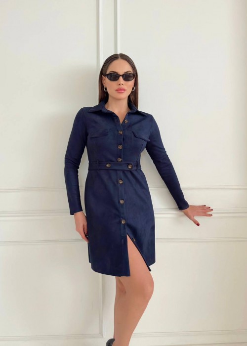 197597 NAVY BLAU KLEID