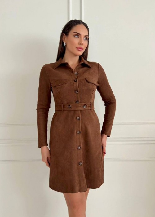 197598 KAFFEE KLEID