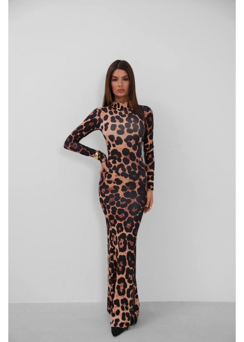 197782 LEOPARD KLEID