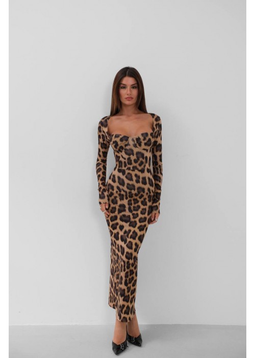 197806 LEOPARD KLEID