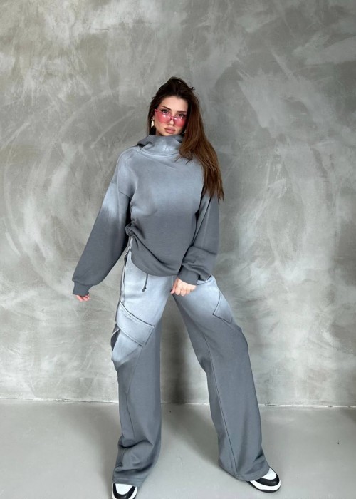 198710 GREY TRACKSUIT Cotton fabric