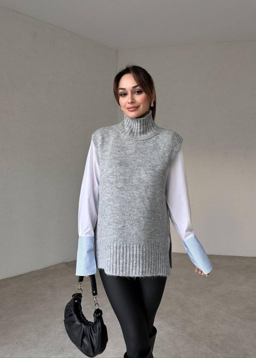 198905 GREY SWEATER KNITWEAR