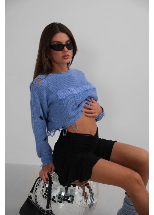 199255 BLUE SWEATER KNITWEAR