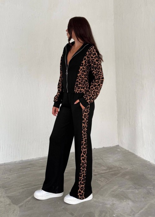 199450 LEOPARD TRACKSUIT Modal fabric