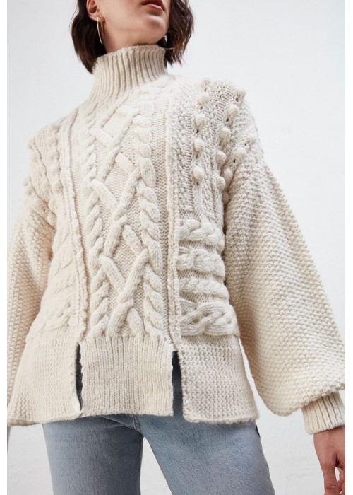 199806 CREAM SWEATER KNITWEAR