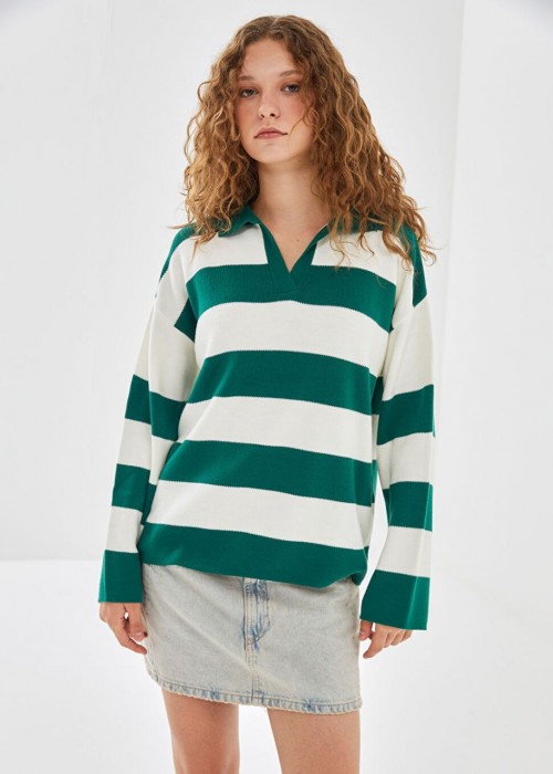 200081 STRIPED SWEATER KNITWEAR